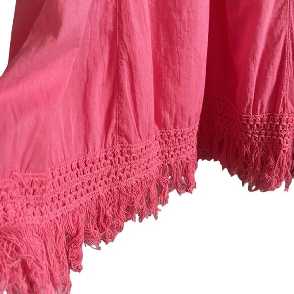 Pure Hem Ombre Embroidered Pink Midi Dress - Picture 2 of 9